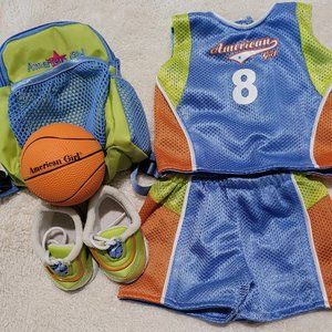 Authentic American Girl Doll Basketball Outfit and Accessories